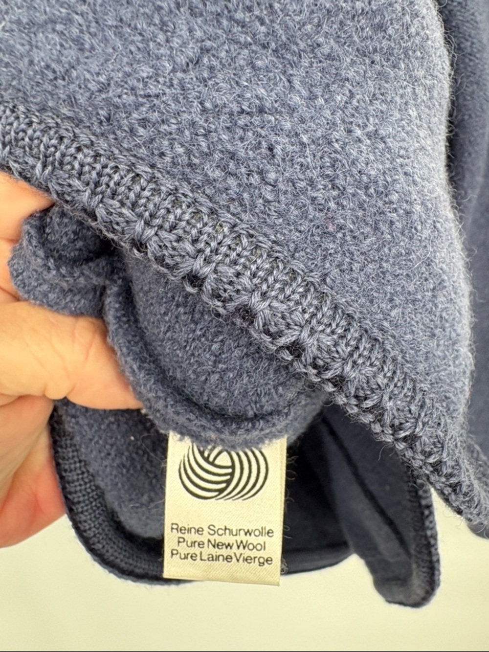 🔗 Geiger wool Blue Austrian Knit button front jacket - Picture 5 of 7
